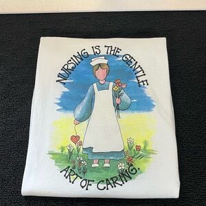 Vintage Nurse T Shirt Mens Nursing Health Medical Art Sandy Lord Single Stitch
